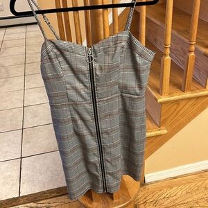 Womens houndstooth mini dress